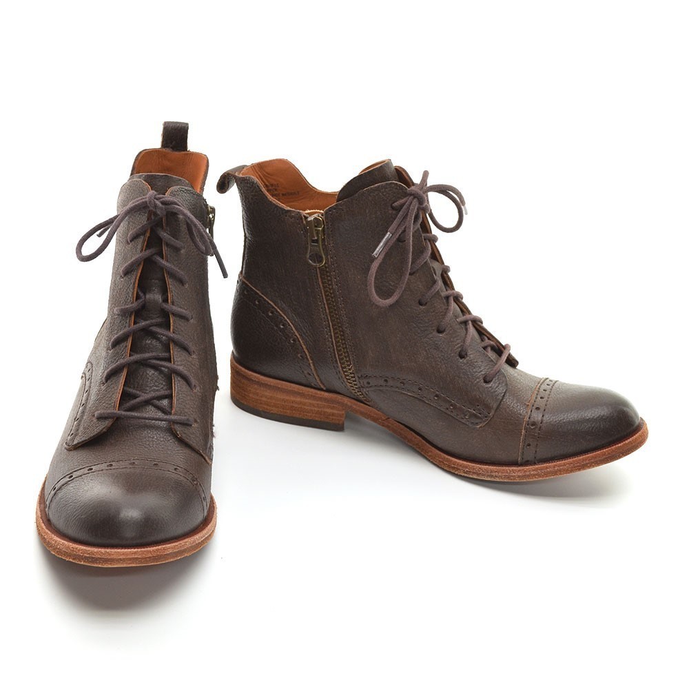 Kork-Ease Yoni Perf Cap Toe Lace Up Boots 36.5 / 6 New - Picture 2 of 8